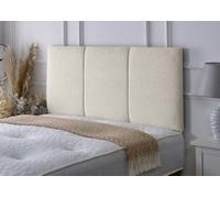 Slumbre Alton Chenille Headboard - 4Ft Small Double - Cream Chenille