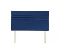 Slumbre Apollo Plush Velvet 2Ft6 Small Single 20" Headboard - Blue
