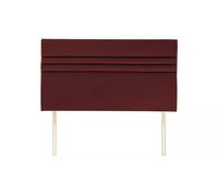 Slumbre Apollo Plush Velvet 2Ft6 Small Single 20" Headboard - Burgundy