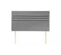 Slumbre Apollo Plush Velvet 2Ft6 Small Single 20" Headboard - Silver