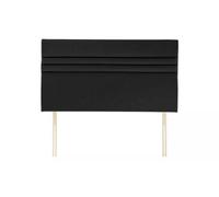 Slumbre Apollo Plush Velvet 5Ft Kingsize 20" Headboard - Black