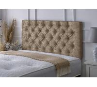 Slumbre Chesterfield Crushed Velvet 2Ft6 Small Single 24" Headboard - Champagne
