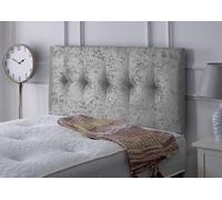 Slumbre Madrid Crushed Velvet 2Ft6 Small Single 24" Headboard - Grey