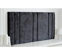 Slumbre Milano Crushed Velvet 5Ft Kingsize 20" Headboard - Black