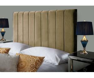 Slumbre Portland Plush Velvet 4Ft6 Double 36" Headboard - Coffee