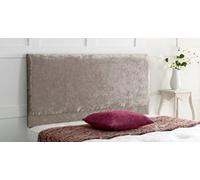 Slumbre Victoria Plain Crushed Velvet 6Ft Super King 24" Headboard - Champagne