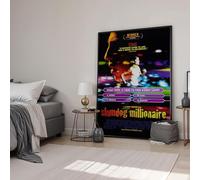 Slumdog Millionaire (2008) Framed Classic-Cult Movie Poster Print Wall Art Image Home Decor Artworks Framed Poster Different Sizes and Colours