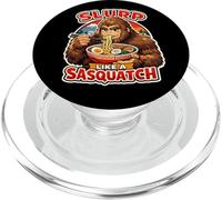 Slurp Like A Sasquatch Eating Ramen Noodle Soup Lover Loud PopSockets PopGrip for MagSafe