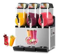 Slush Ice Maker Machine, Commercial Fully Automatic Smoothie Frozen Drink Maker, Stainless Steel Margarita Machine for Beverage and Cocktail