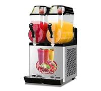 Slush Ice Maker Machine, Commercial Slushy Juice Maker, Fully Automatic Cylinder Smoothie Frozen Drink Stainless Steel Margarita Machine for Beverage Cocktail