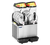 Slush Machine 2 x 14 L LED Lighting Digital Control Panel Royal Catering - Slush Machines by Metallic silver