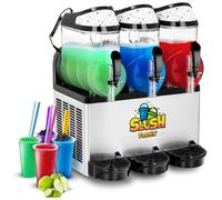 Slush Machine 3 x 12 Litres LED - Slush Machines by Royal Catering Silver