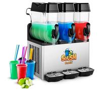 Slush Machine 3 x 12 Litres - Slush Machines by Royal Catering Silver