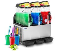 Slush Machine - 3 x 14 L - LED lighting - digital control panel - Royal Catering RCSL 3/12A