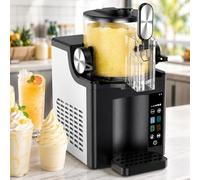 Slush Machine Commercial 1.5L Countertop Smoothie Maker with Touch Control, No Ice Needed for Cafes and Parties, 4 Modes & Adjustable Texture