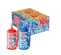 Slush Puppie Chiller 3 in 1 Bottle 180ml Multipack - Freeze, Slush & Sip Frozen Drink | Blue Raspberry & Strawberry Flavours | Vegan Friendly Kids Slush Drink | FULL BOX OF 24 CHILLERS