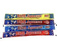 Slush Puppie Freeze Pop - The Original Squeeze Freezalicious Ice Pop Lolly - Red Cherry, Lemon& Lime, Strawberry and Blue Raspberry Ice Lollies Vegetarian, Vegan and Gluten Free (100 x 60mls)