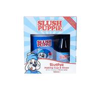 Slush Puppie Making Cup & Original Blue Raspberry Syrup Set Blue