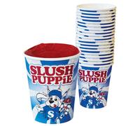 Slush Puppie Paper Cups & Straws (Set of 20)