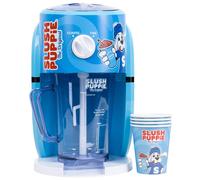 Slush Puppie Snow Cone Machine. Slushy Maker Ice Shaver. Makes up to 1 Litre of Delicious Slush Puppy in Minutes. Officially Licensed Slush Puppie Merchandise from Fizz Creations.