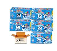 Slush Puppie Squeezee Ice Pops 50 x 60ml (Pack of 5-250 Total Liquid Ice Lollies), Assorted Retro Fruit Flavours Summer Event Supply -