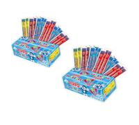 Slush Puppie Squeezee Ice Pops 50 x 60ml | Red Cherry, Lemon &Lime, Strawberry and Blue Raspberry Fruit Flavour Freezer Pops (Pack Of 2, 1, count)