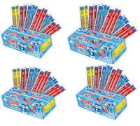 Slush Puppie Squeezee Ice Pops 50 x 60ml | Red Cherry, Lemon &Lime, Strawberry and Blue Raspberry Fruit Flavour Freezer Pops (Pack Of 4, 1, count)