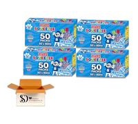 Slush Puppie Squeezee Ice Pops Variety Pack 50 x 60ml - Red Cherry, Lemon & Lime, Strawberry & Blue Raspberry | Ready-to-Freeze Fruity Ice Lollies | Kids Frozen Treat Multipack (Pack Of 4)