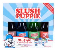 Slush Puppie Syrup Pack of 4 Assorted Flavours.