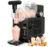 Slushie & Cold Drink Machine, Soft Serve Ice Cream Maker, 180W, 2L Tank, Touchscreen Control, Countertop Mixer with Ice Cream Cone Stand