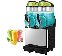 Slushie Machine 12L X 2 Double Tank Frozen Drink - Commercial 700W Slush Maker for Supermarkets Restaurants and Bars