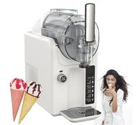 Slushie Machine, 2L Frozen Drink Maker, No Ice Needed, Self-Cleaning, Quick Cooling, 360° Rotation, Soft Serve Ice Cream Maker, 185W, Black