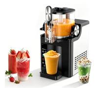 Slushie Machine for Home, Frozen Drink Maker with 5 Preset Programs, LED Display & Auto Clean Function, Ideal for Milkshakes, Smoothies & Frozen Beverages
