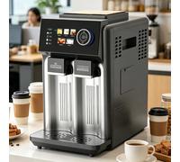 Slushie Machine For Home, Smoothie Machine, Commercial Slushie Machine, HD Smart Touchscreen, Automatic Water Intake, Ice Making, Crushing, And Chilled Water, For Milkshakes Margaritas Frappés