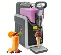 Slushie Machine No Ice Needed, Frozen Drink & Soft Serve Ice Cream Maker with 5 Preset Programs, Self-Cleaning Function, for Slushies, Smoothies, Milkshakes and Home Bars
