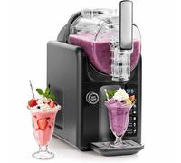 Slushie Machine, No Ice Needed Slushy Maker for Home, Real-time Temp Display, Frozen Drink Maker with 6 Preset Programs for Ice Cream, Frappés, Milk Shake and More