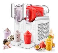 Slushie Maker,6-In-1 Slushy Maker Machine,550w Cold Drinkg & Soft Serve Ice Cream Machine,Dual 2l Tanks,Touch Screen,Self-Cleaning,Adjustable Hardness,Countertop For Home/Commercial