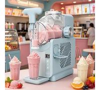 Slushie Maker Machine, 180W, 2L Capacity, Cold Drink & Soft Serve Ice Cream Maker, 5-in-1 Modes, Quick 15-Min Chill, Auto-Cleaning for Home and Commercial Use