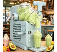 Slushie Maker Machine, 2L Soft Serve & Cold Drink Maker, 5 Presets, Makes 8-10 Servings in 15 Min, Self-Cleaning, Ideal for Milkshakes, Smoothies, Ice Cream