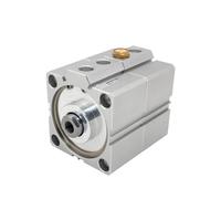 SLUSHSPYF 1pcsT12 Series Duplex Type Double Acting Pneumatic Compact air Cylinder 12 mm bore to 5 10 15 20 25 30 35 40 45 50mm Stroke(SDAT12x5x0,#NAME?)