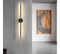 SLUSHSPYF Modern Wall Lamp Simple Linear Led Black Lights Background Bedroom Bedside Sconces for Kitchen Island Study Reading Hotel Corridor Foyer Hallway (Size : Tricolor Light