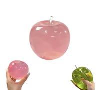 Slushy Apple Squishy, Stress Relief Green Fruit Toy, Squishyslow Rising Squishy, Funny Slow Rise Stress Relief Anxiety Fidget Sensory Ball, Stress Relief Toy (pink 1pcs)