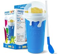 Slushy Maker Cup 16.9 oz Slushy Squeeze Cup for Homemade Milkshake, Magic Slushy Maker Squeeze Cup, DIY Smoothie Maker for Kids (1 in Blue)