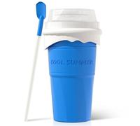 Slushy Maker Cup 500ml Slushy Squeeze Cup for DIY Milkshake, Magic Slushy Maker, DIY Smoothie Maker, Ice Maker Cup Squeeze (1 Blue (500ml/COOL SUMMER))