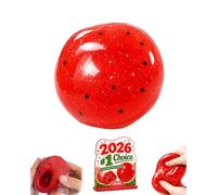 Slushy Watermelon Squishy Realistic Fruit Slush Stress Ball Soft TPR Shapeable Squeeze Toy for Anxiety Relief Slow Rebound Tactile Sensory Fidget Novelty Fake Food Office Classroom(1pc)