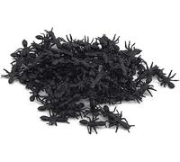 Sluswallow 100Pcs Black Fake Black Ant Realistic Imitation for Halloween Prank Props Simple and Sophisticated Design Executive Desk Games, Decorations