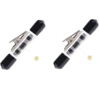 Sluswallow 2Pcs Black 120cm Invisible Thread Retractor, Mini/Small ITR Reel Magic Tricks Accessories Stage Street Floating Prop for Magician Magic Kits and Accessories, Novelty and Gag Toys