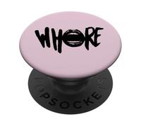 Slut Whore Vintage Sexy Adult T-Shirt Humour Funny PopSockets Adhesive PopGrip