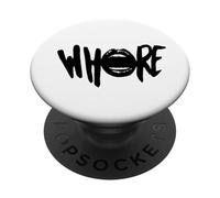 Slut Whore Vintage Sexy Adult T-Shirt Humour Funny PopSockets Adhesive PopGrip