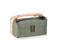 Sluxa Fashion Makeup Bag for Women, Orange Red Canvas Make up Travel Bag, Hanging Cosmetic Bag Organizer for Women（Full updated ）, Grass green